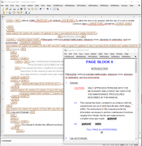 Arbortext Editor Page Block preview